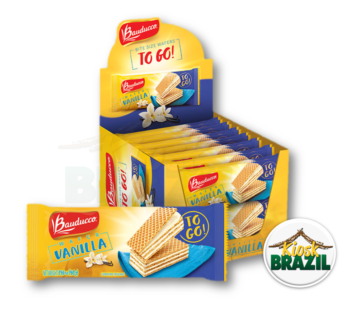 Bauducco Wafer Vanilla To-Go 12-Pack – Kiosk Brazil