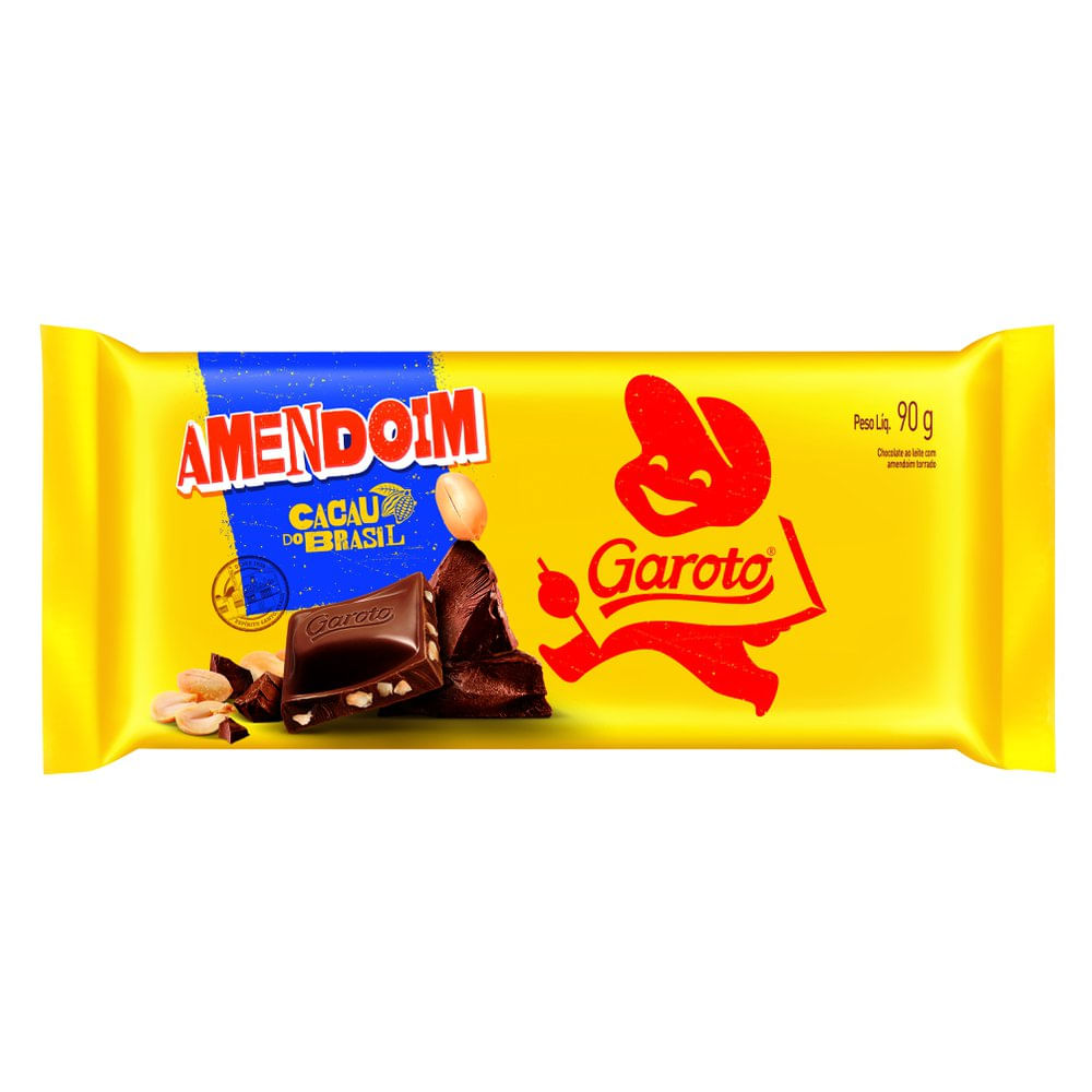 Garoto Chocolate Amendoim 90g Kiosk Brazil